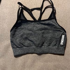 Gym shark medium sports bra blackish gray